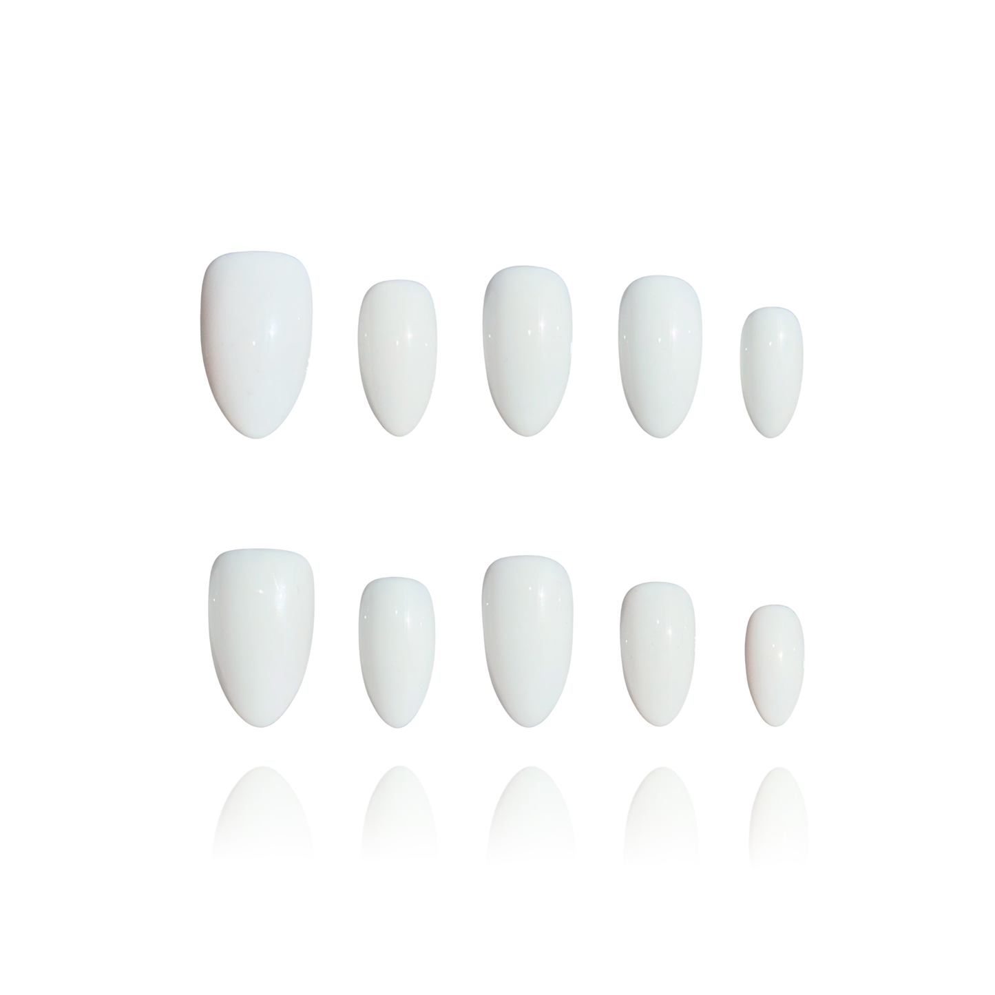 Lychee is a reusable handmade press-on nails set by Leme. The set captures the natural beauty of fresh fruit with a luminous white juicy base that evokes elegance and sophistication. Available in various short shapes, each set features our signature Macaron theme—a refined aesthetic that balances classic charm with contemporary style. Handcrafted with premium materials, these nails deliver a polished, high-quality finish that lasts. Perfect for those seeking understated luxury with a playful nod to culinary