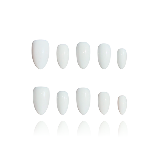 Lychee is a reusable handmade press-on nails set by Leme. The set captures the natural beauty of fresh fruit with a luminous white juicy base that evokes elegance and sophistication. Available in various short shapes, each set features our signature Macaron theme—a refined aesthetic that balances classic charm with contemporary style. Handcrafted with premium materials, these nails deliver a polished, high-quality finish that lasts. Perfect for those seeking understated luxury with a playful nod to culinary