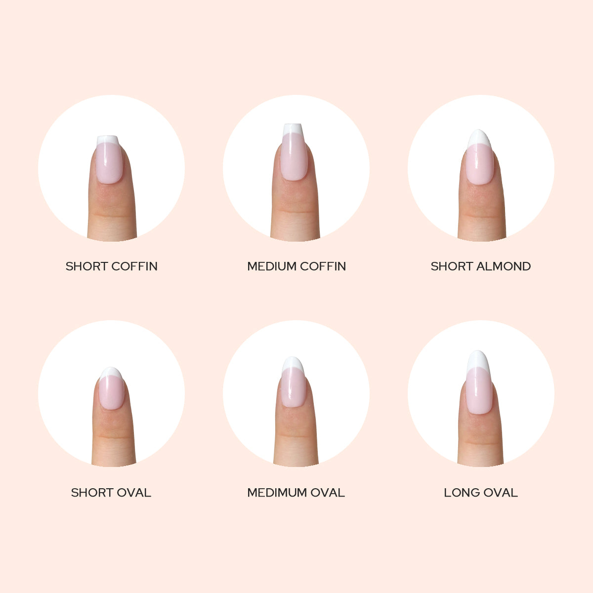 Vanilla Rose is a reusable handmade press-on nails set by Leme. Experience timeless elegance with these high-quality press-on nails featuring a delicate pink base and crisp white French tips. The set comes with multiple shapes and lengths.  Perfectly crafted for a sophisticated look, they combine classic style with modern precision to enhance your natural beauty effortlessly. Ideal for any occasion, these nails offer durability and a refined finish that stands out with subtle grace.